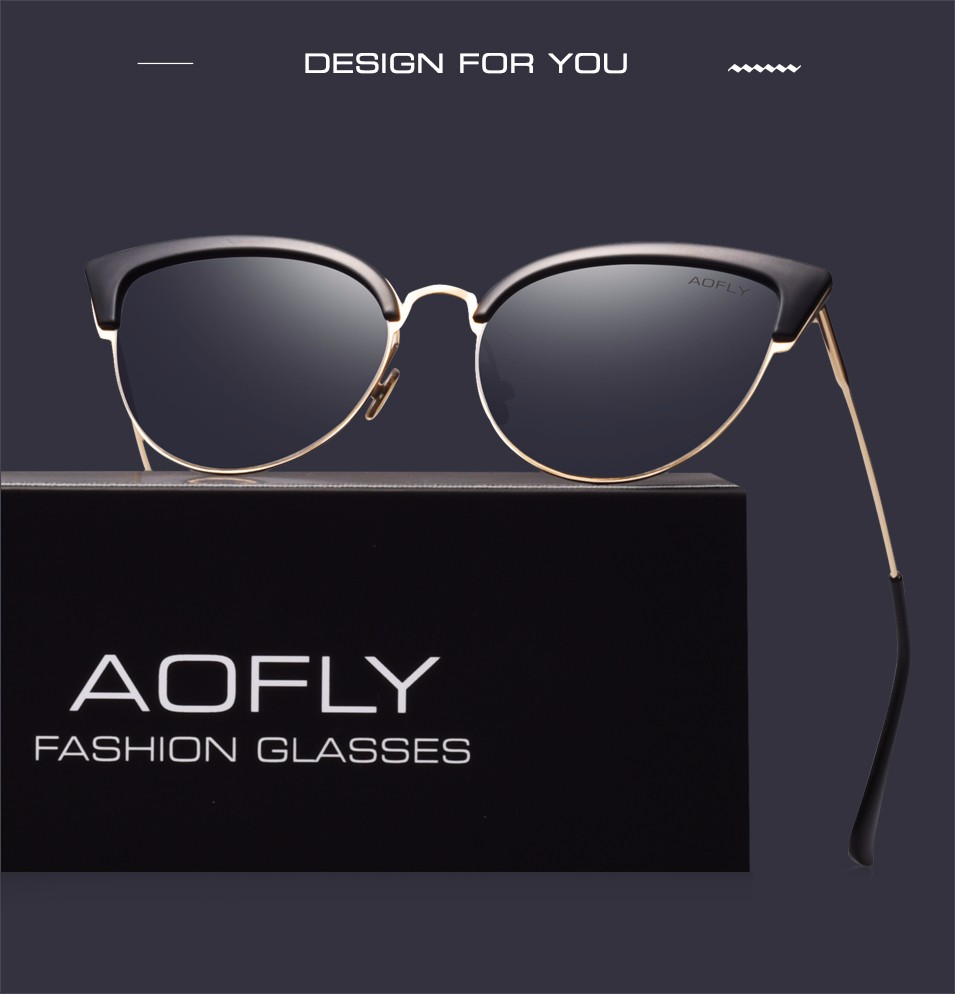 AOFLY-Cat-Eye-Women-Sunglasses-Original-Brand-Design-Reflective-Coating-Mirror-Sunglasses-Vintage--S-32783724038