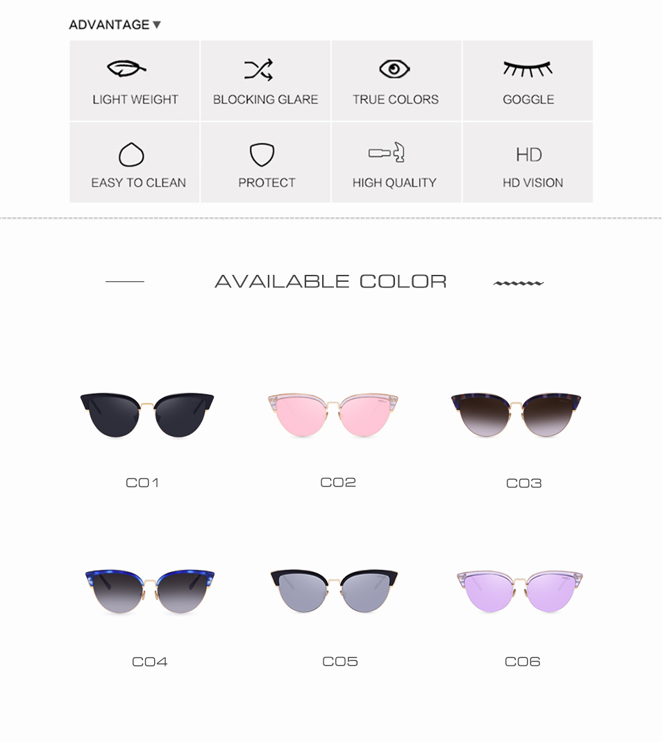 AOFLY-Cat-Eye-Women-Sunglasses-Original-Brand-Design-Reflective-Coating-Mirror-Sunglasses-Vintage--S-32783724038