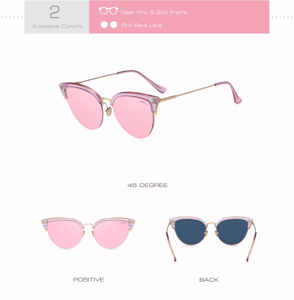AOFLY-Cat-Eye-Women-Sunglasses-Original-Brand-Design-Reflective-Coating-Mirror-Sunglasses-Vintage--S-32783724038