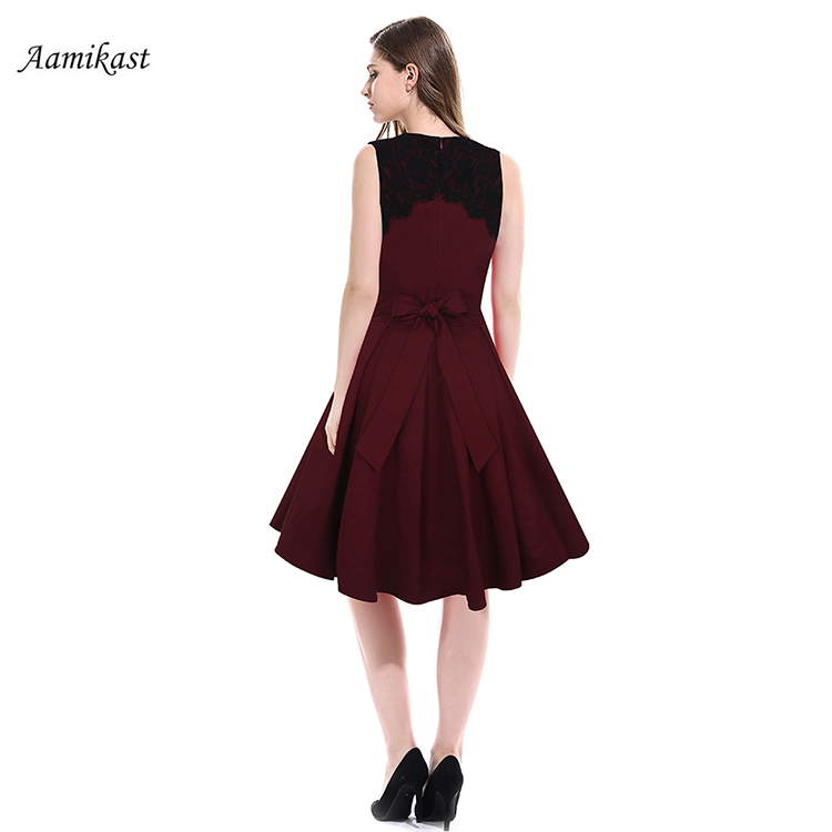 Aamikast-Women-Dresses-O-neck-Sleeveless-Elegant-Vintage-Patchwork-Party-Casual-Loose-New-Fashion-Ho-32767291250