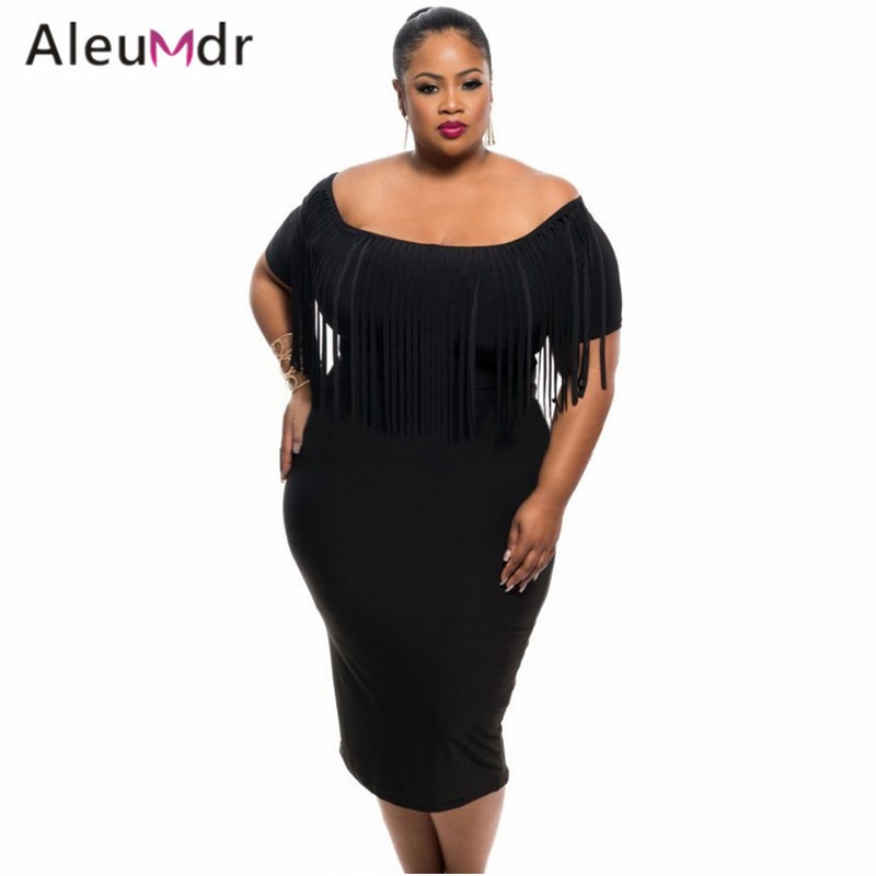 Aleumdr-Plus-Size-Women-Clothing-2017-Sexy-Off-The-Shoulder-Fringe-Tassel-Top-Summer-Midi-Dresses-LC-32655980686