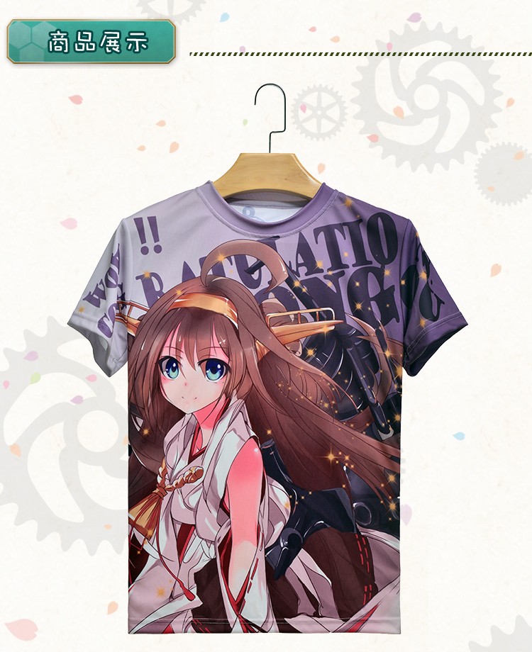 Anime-Kantai-Collection-Kongo-T-shirt-Kancolle-Polyester-T-Shirt-Summer-Active-Otaku-Men-Women-Tops-32738701107
