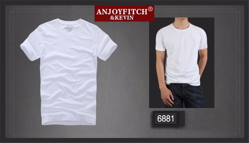 Anjoyfitchampkevin-af-t-shirt-100-cotton-solid-O-Neck-short-sleeve-32693743519