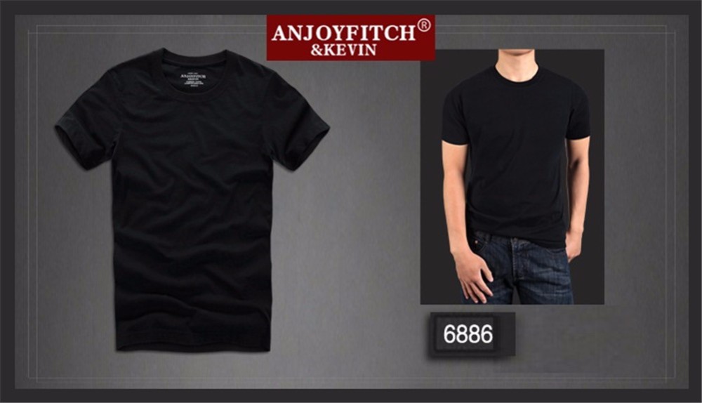 Anjoyfitchampkevin-af-t-shirt-100-cotton-solid-O-Neck-short-sleeve-32693743519