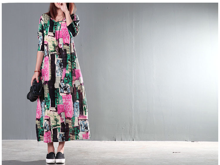 Anteef-cotton-linen-vintage-floral-print-women-casual-loose-long-spring-autumn-dress-vestidos-femini-32452749083