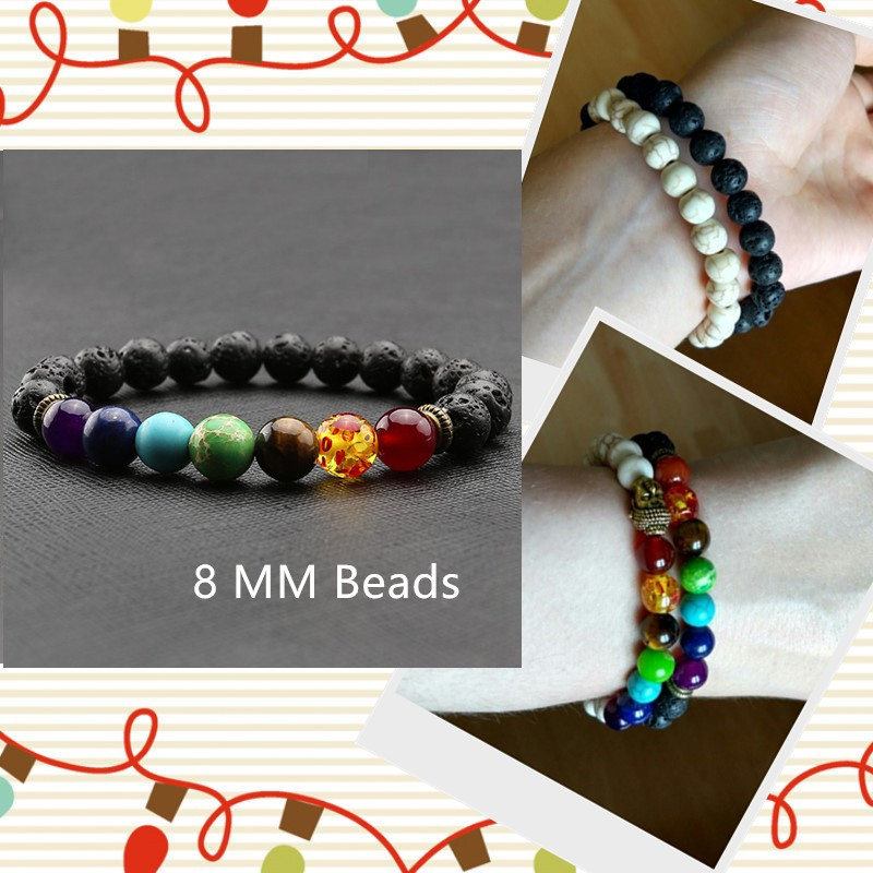 Ayliss-8mm-White-Stone-Black-Lava-Beads-7-Chakra-Healing-Balance-Buddha-bouddha-Bracelet-Yoga-Reiki--32573083590
