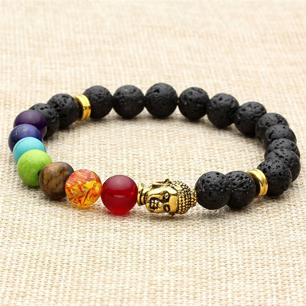 Ayliss-8mm-White-Stone-Black-Lava-Beads-7-Chakra-Healing-Balance-Buddha-bouddha-Bracelet-Yoga-Reiki--32573083590
