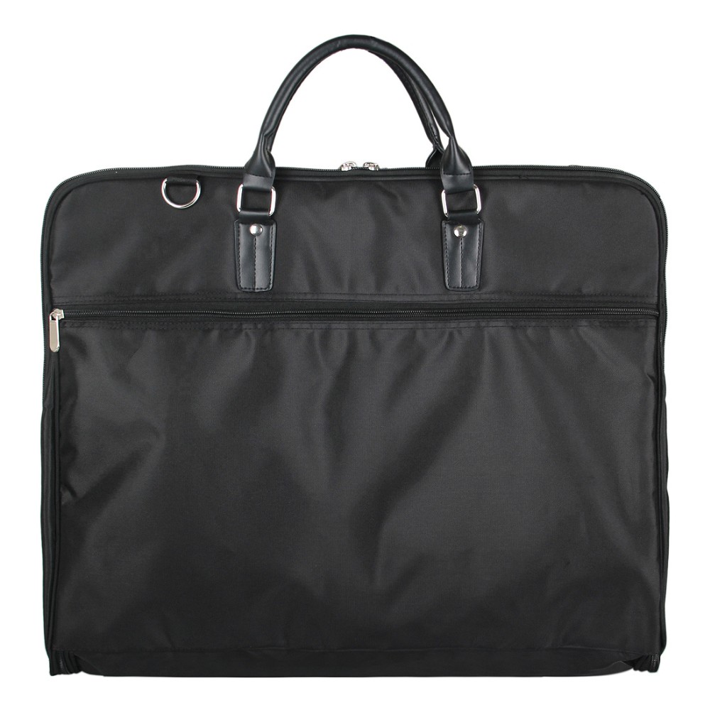 BAGSMART-Waterproof-Black-Zipper-Garment-Bag-With-Hanger-Clamp-Waterproof-Suit-Bag-Durable-Men-Busin-32309533655