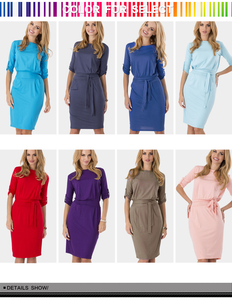 Bandage-Women-Dress-Brand-New-Plus-Size-Party-Club-Dresses-Round-Neck--Knee-Length-Office-Vintage-Dr-32418682554