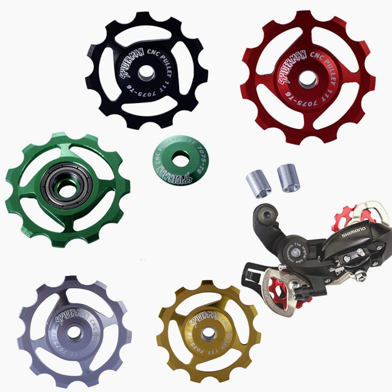 Bicycle-Rear-Derailleur-7075-Aluminum-11T-MTB-Road-Bike-Bicycles-Rear-Derailleur-Pulley-Roller-Idler-32683942028