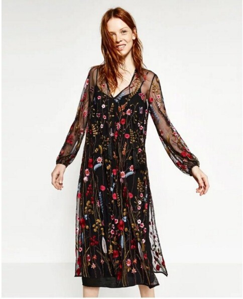 Bohemian-Black-color-Colored-Flower-Embroidery-Mesh-Dress-2017-New-Woman-Fringed-V-neck-Side-Slit-Lo-32779154307