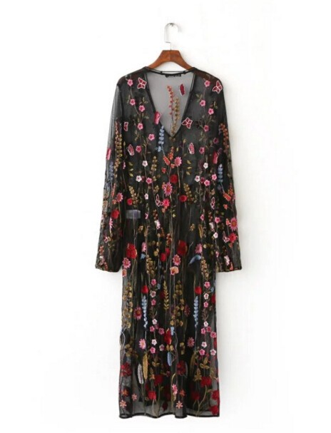 Bohemian-Black-color-Colored-Flower-Embroidery-Mesh-Dress-2017-New-Woman-Fringed-V-neck-Side-Slit-Lo-32779154307