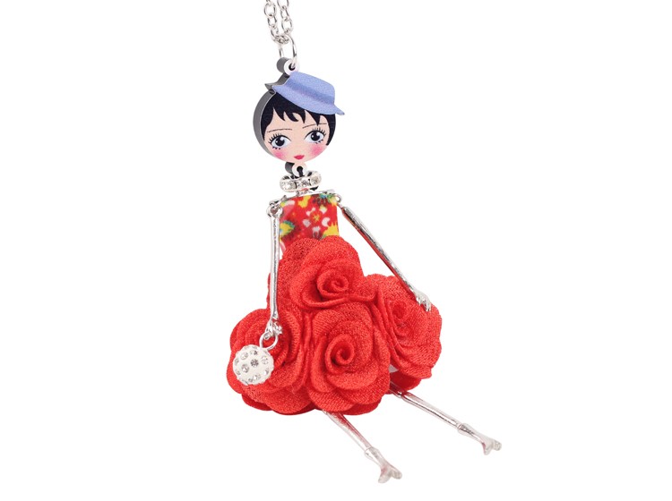 Bonsny-Statement-Flower-Doll-Necklace-Dress-Handmade-French-Doll-Pendant-2016-News-Alloy-Girl-Women--32687154178