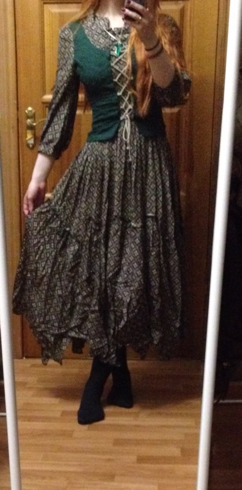 Brand-style-Women39s-Bohemian-Dress-2015-New-Arrival-irregular-Wide-Hem-Design-Comfortable-Vintage-E-32457875388