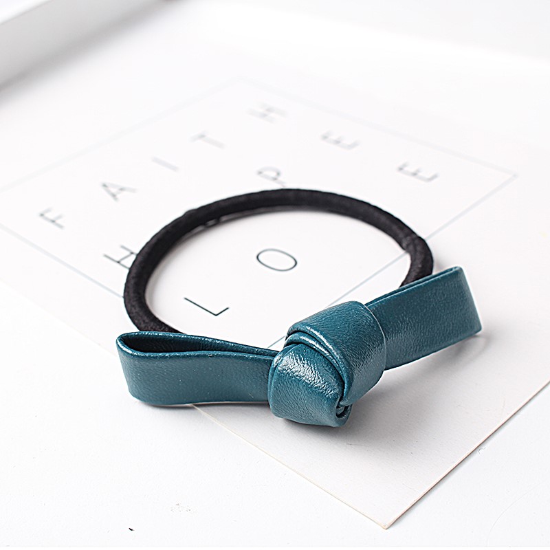 C-Sold-New-Cute-Children-Girl-Leather-Bow-Elastic-Rubber-Band-Women-Bowknot-Scrunchy-Headdress-Acces-32757473841