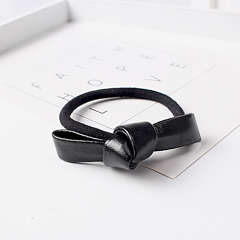 C-Sold-New-Cute-Children-Girl-Leather-Bow-Elastic-Rubber-Band-Women-Bowknot-Scrunchy-Headdress-Acces-32757473841