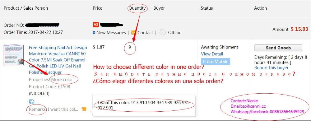 CANNI-Factory-Supply-Venalisa-60-Colors-Nail-DIY-Soak-off-Gel-uv-led-75ml-nail-art-Enamel-gel-nails--32674557548