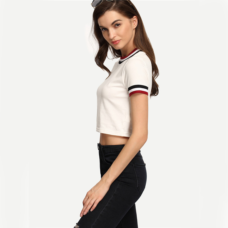 COLROVIE-Brief-Striped-T-shirt-Women-Beige-Short-Sleeve-Casual-Sexy-Crop-Top-Crew-Neck-Summer-Tops-2-32798725402