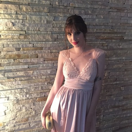 COLROVIE-Ladies-Sexy-New-Style-Pink-Triangle-Lace-Top-Deep-V-Neck-Pleated-Waist-Slip-Sleeveless-Maxi-32724913425