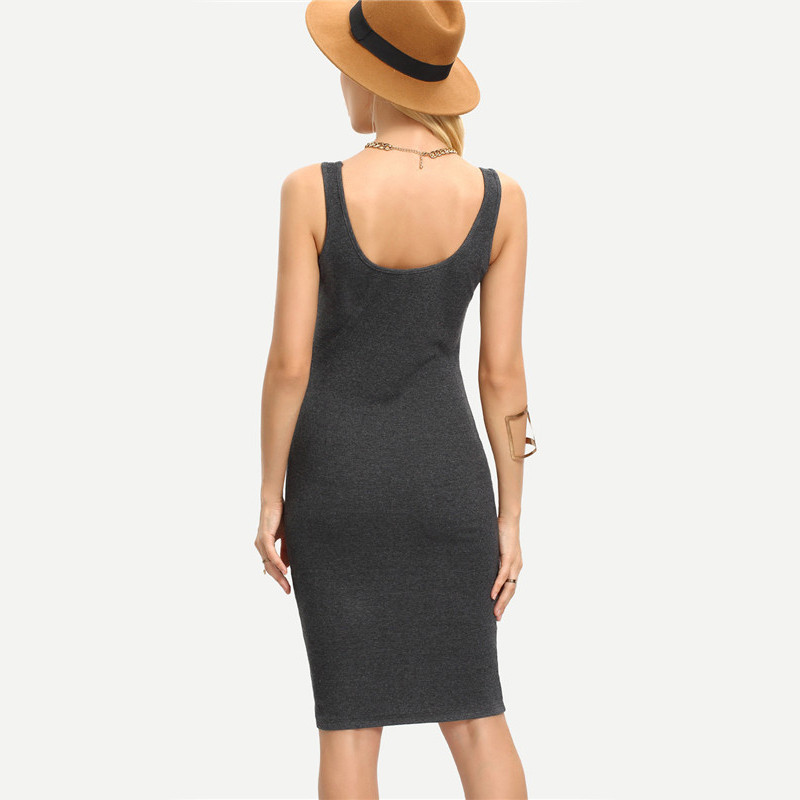 COLROVIE-Ladies-Summer-Style-Fitness-Women-Sexy-Bodycon-Knee-Length-Dresses-Casual-2017-New-Sleevele-32670671220