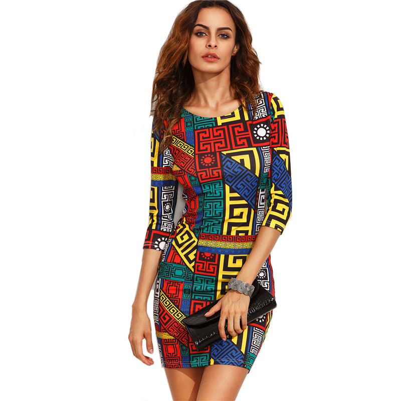 COLROVIE-Long-Sleeve-Bodycon-Dress-Autumn-Women-Dress-Multicolor-Meander-Pattern-Print--Mini-Sexy-20-32730220856