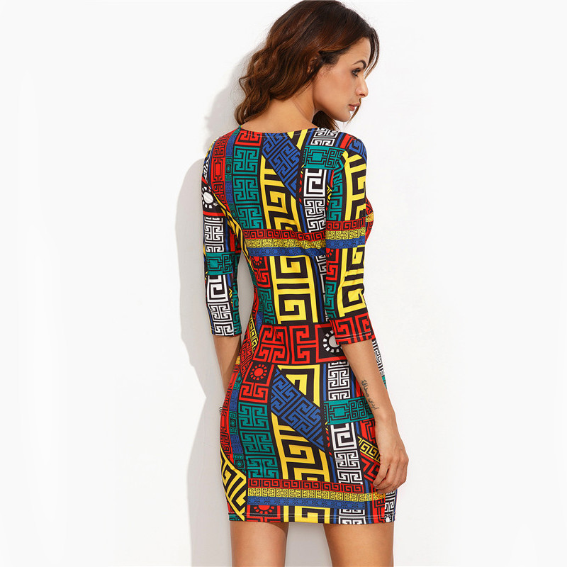 COLROVIE-Long-Sleeve-Bodycon-Dress-Autumn-Women-Dress-Multicolor-Meander-Pattern-Print--Mini-Sexy-20-32730220856