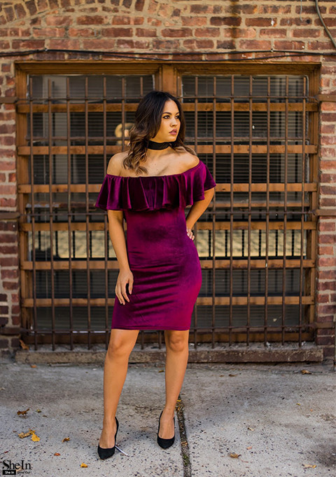 COLROVIE-Ruffle-Off-The-Shoulder-Velvet-Bodycon-Dress-Sexy-Women-Short-Sleeve-Club-Wear-Mini-Dress-32738394376