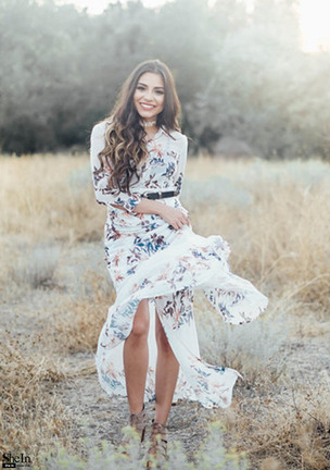 COLROVIE-Summer-Beach-Style-Woman-Flower-Print-Chiffon-Long-Shirt-Dresses-Deep-V-Neck-Women-Casual-L-32682303489