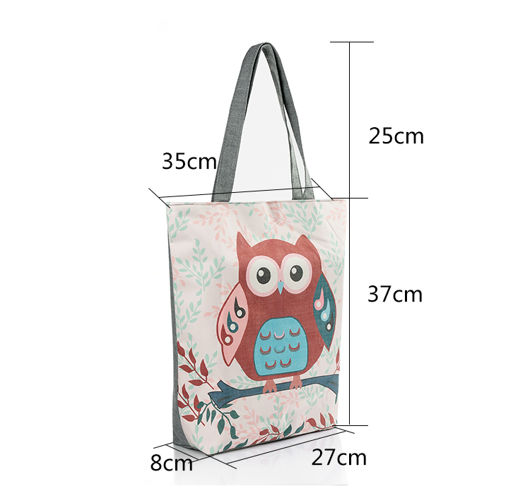 Cartoon-Owl-Print-Casual-Tote-Lady-Canvas-Beach-Bag-Female-Handbag-Large-Capacity-Daily-Use--Women-S-32699590481