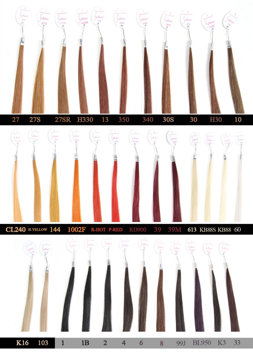 Cheap-New-Super-Straight-10quot-22quot-Color1-1B-2-4-27-30-33-99J-Synthetic-Hair-Extensions-Futura-H-32683563072