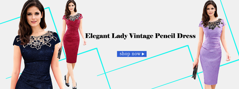 Classic-High-grade-Women-Vintage-Design-Elegant-Front-Zipper-Solid-color-Office-work-Party-wiggles-B-32691338475