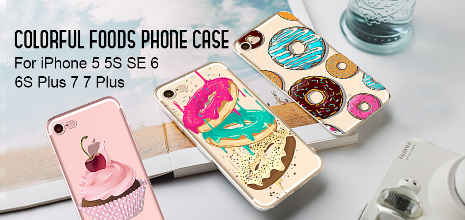 Colorful-Donuts-Macaron-Phone-Cases-For-iphone-7-7plus-6-6S-5-5S-SE-6Plus-6SPlus-Girls-Design-Love-H-32688229275