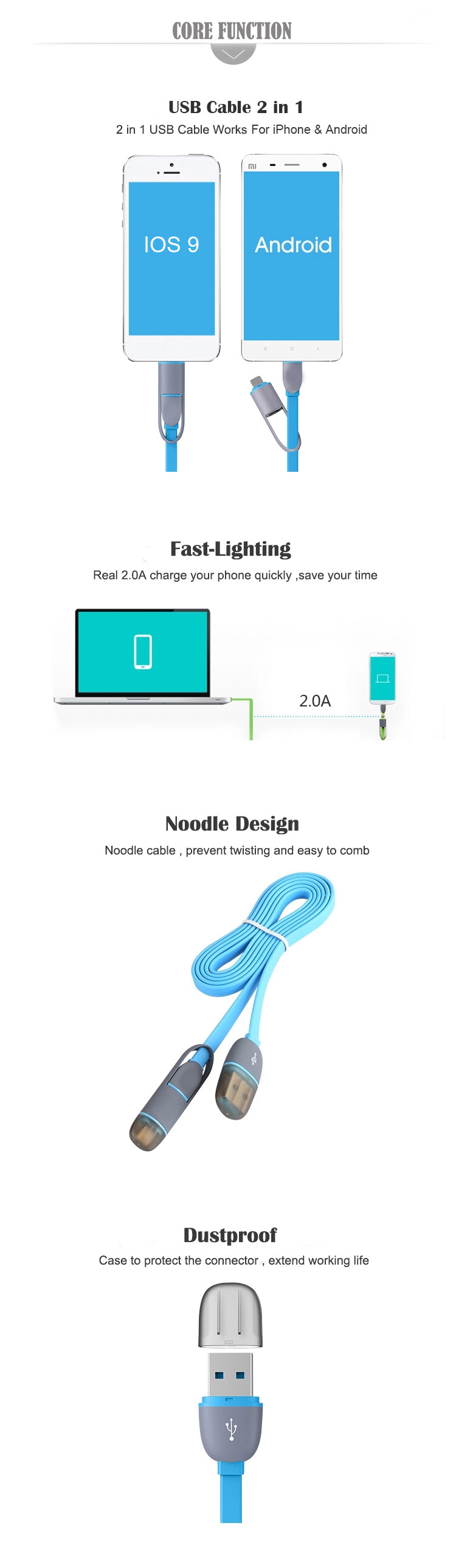 Colorful-Micro-USB-Cable-8Pin-2-in-1-Sync-Data-Charging-USB-Cable-for-iPhone-5-6-6s-plus-Fast-Charge-32692569654