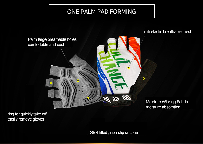 CoolChange-Cycling-Gloves-Half-Finger-Mens-Women39s-Summer-Bike-Bicycle-Gloves-Nylon-Sport-Mountain--32614019811