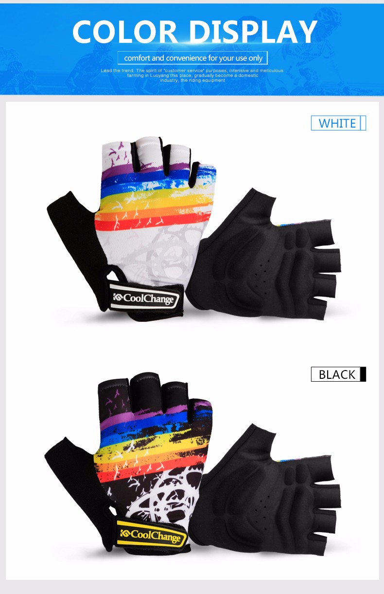CoolChange-Cycling-Gloves-Half-Finger-Mens-Women39s-Summer-Bike-Bicycle-Gloves-Nylon-Sport-Mountain--32614019811