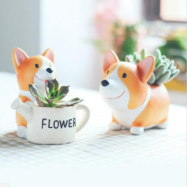 Creative-Resin-Flowerpot-Kawaii-Corgi-Garden-Pots-Planters-Jardin-Bonsai-Desk-Succulent-Flower-Pot-C-32658601762