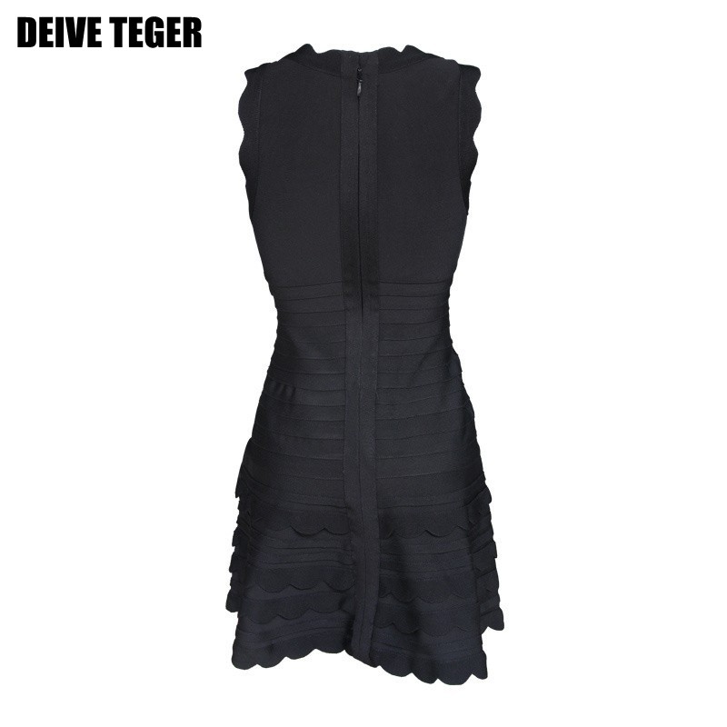 DEIVE-TEGER-Lace--Women39s-O-Neck-Bandage-Dress-Stripped-Colorful-Celebrity-Party-Dresses--HL1199-2051251909