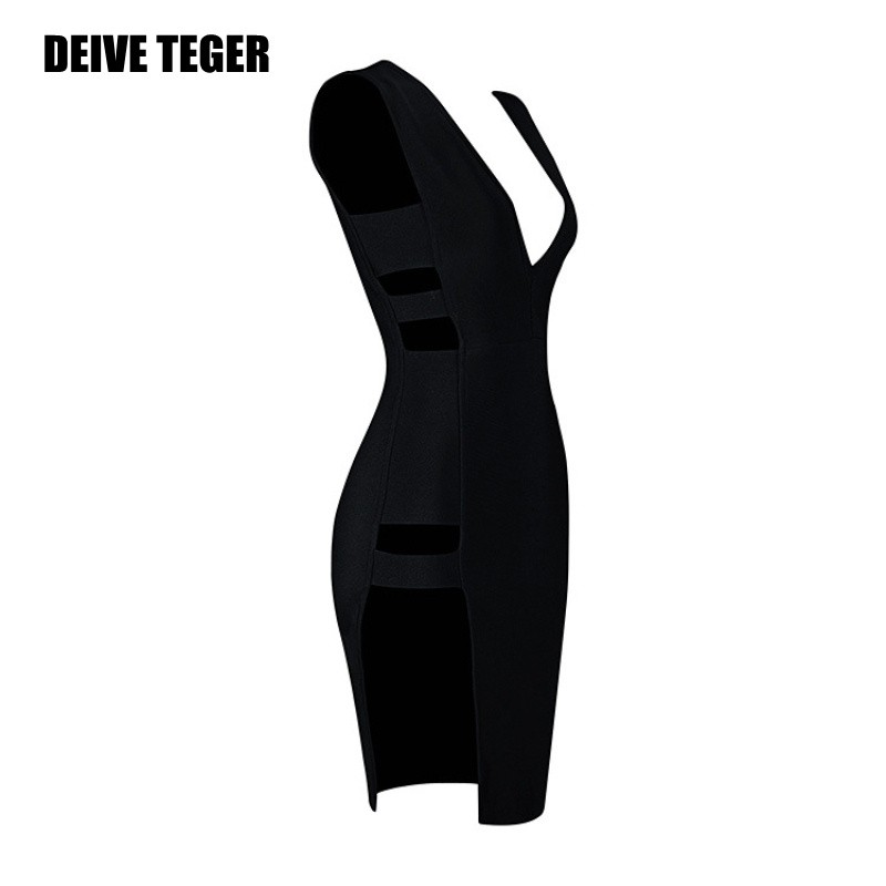 DEIVE-TEGER-club-dresses-sexy-woman-cut-out--New-Arrival-v-neck-noble-Bandage-Vestidos-Women-Knee-Le-32725731303