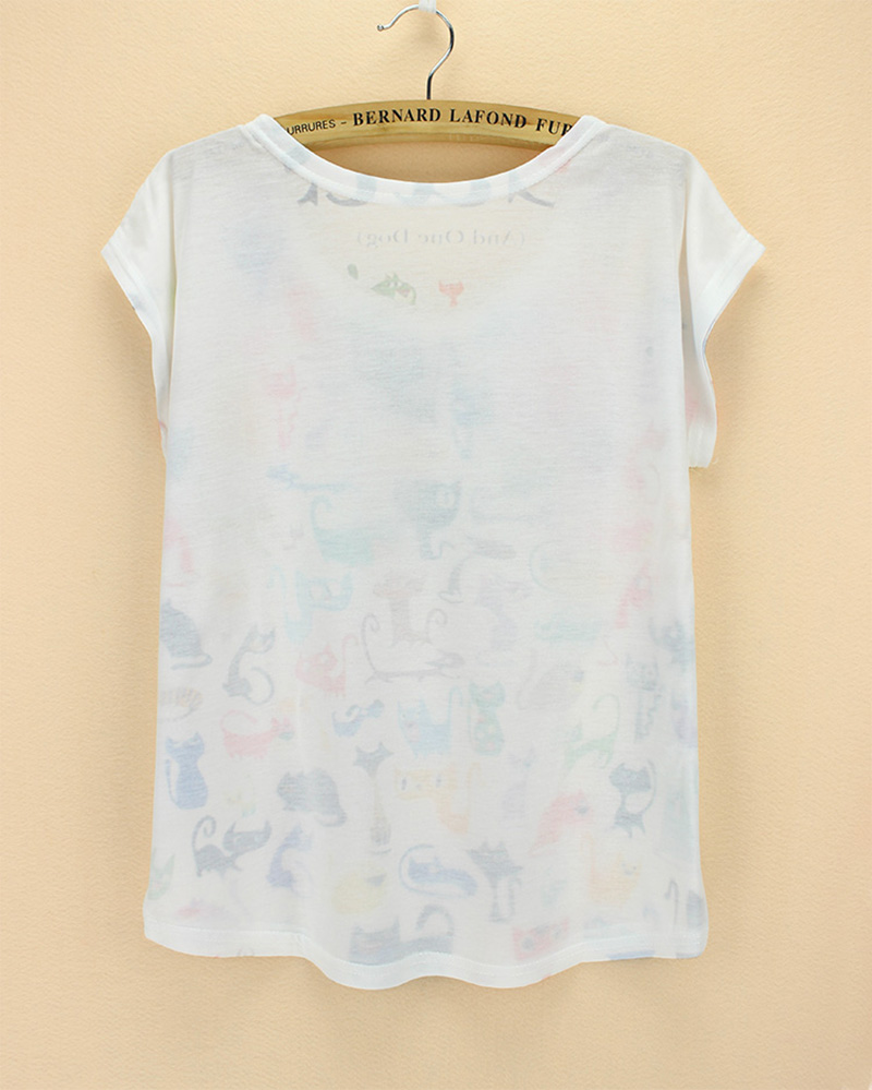 Doodle-Cats-print-Tshirt-ladies-Novelty-pattern-t-shirts-womens-fashion-summer-dress-big-size-tops-t-32225919516