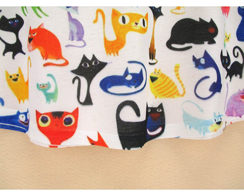 Doodle-Cats-print-Tshirt-ladies-Novelty-pattern-t-shirts-womens-fashion-summer-dress-big-size-tops-t-32225919516