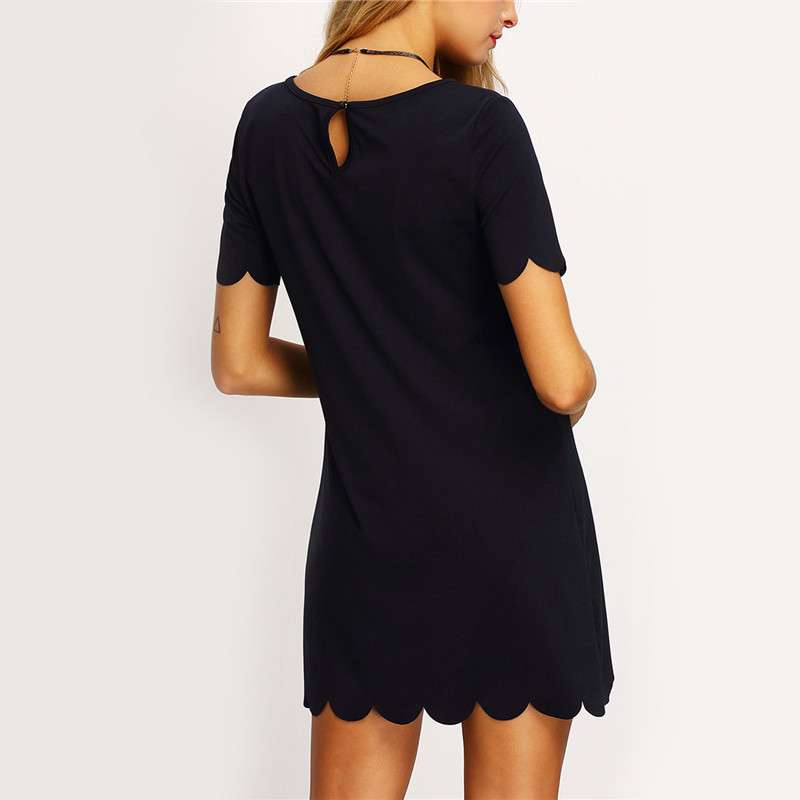 Dotfashion-Ladies-Black-Scalloped-Hem-Keyhole-Dresses-New-Arrival-Casual-Summer-Style-Womens-Straigh-32680447605