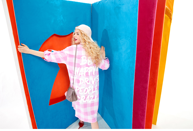 ELF-SACK-2017-Spring-Female-Plaid-Printed-Literature-Long-Sleeve-Shirt-Dresses-Women-Oversize-Colorf-32795034222