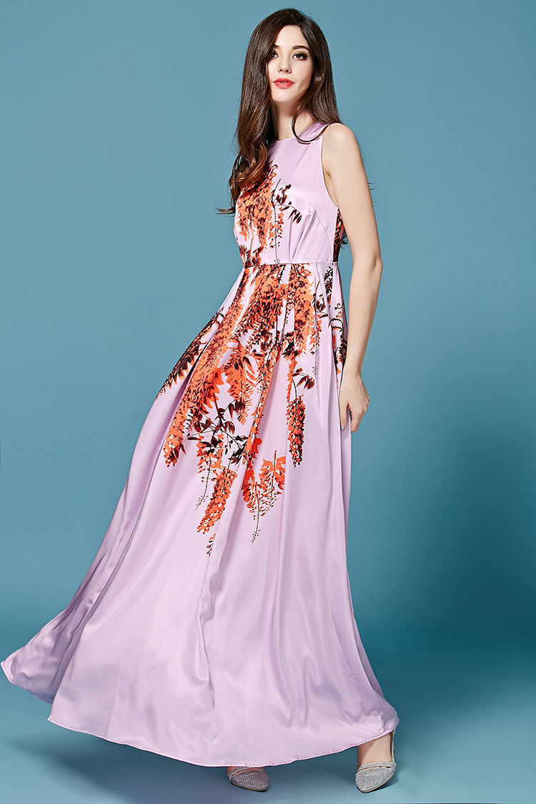 Elegant-Dress-2016-Summer-Women39s-High-Quality-New-Fashion-Daily-Tree-Branches-Print-Floor-Length-P-32525975055