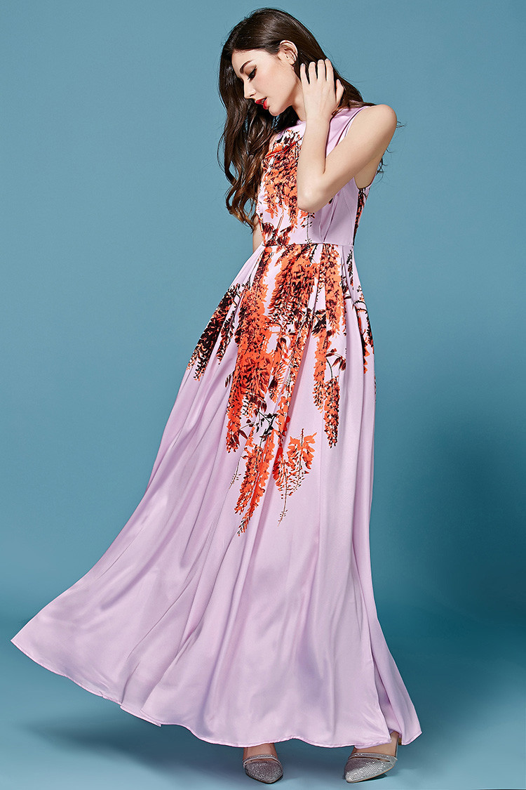 Elegant-Dress-2016-Summer-Women39s-High-Quality-New-Fashion-Daily-Tree-Branches-Print-Floor-Length-P-32525975055