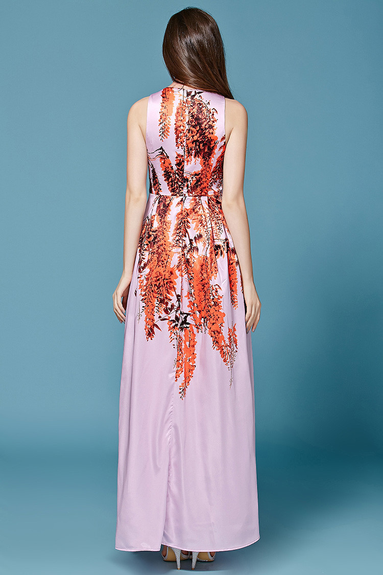 Elegant-Dress-2016-Summer-Women39s-High-Quality-New-Fashion-Daily-Tree-Branches-Print-Floor-Length-P-32525975055