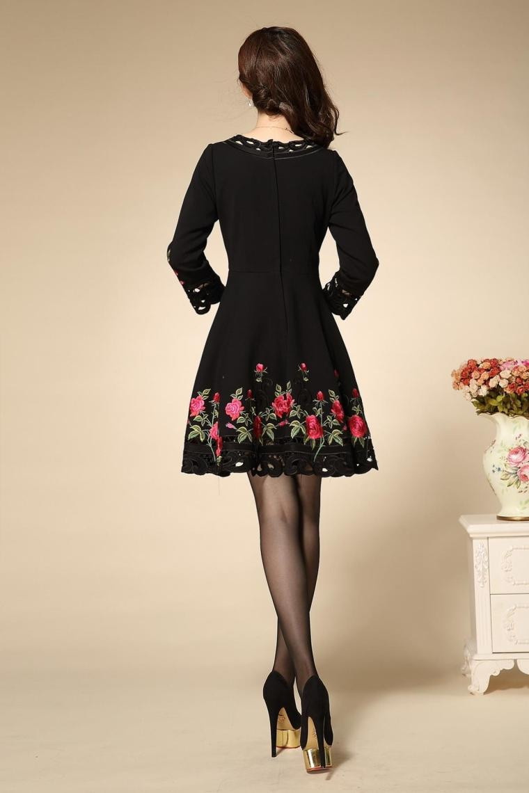 Embroidery-Dress-Flowers-Hollow-out-Plus-Size-XXXL-2016-Fashion-Daily-New-9-Points-Black-Autumn-Dres-32567224809