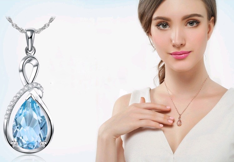 Fashion-Pendants-Necklaces-For-Women-Jewelry-Classic-Rose-Gold-color-Crystal-Rhinestone-Water-Drop-C-32361252959