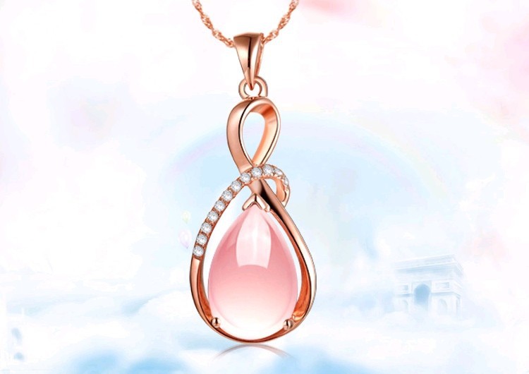 Fashion-Pendants-Necklaces-For-Women-Jewelry-Classic-Rose-Gold-color-Crystal-Rhinestone-Water-Drop-C-32361252959