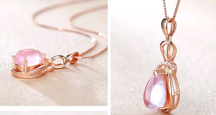 Fashion-Pendants-Necklaces-For-Women-Jewelry-Classic-Rose-Gold-color-Crystal-Rhinestone-Water-Drop-C-32361252959