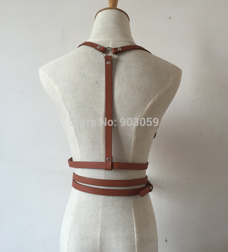 Fashion-Punk-Harajuku-O-Ring-Garters-Faux-Leather-Body-Bondage-Cage-Sculpting-Harness-Waist-Belt-Str-32700557820